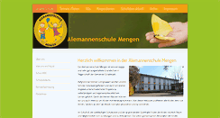 Desktop Screenshot of alemannenschule-mengen.de
